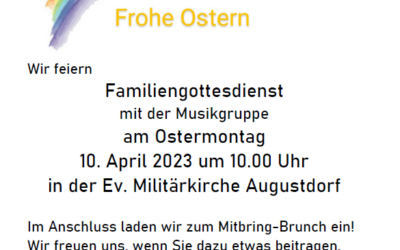 Familiengottesdienst mit der Musikgruppe am Ostermontag