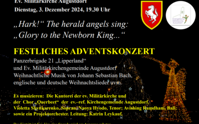 FESTLICHES ADVENTSKONZERT Dezember 2024, 19.30 Uhr